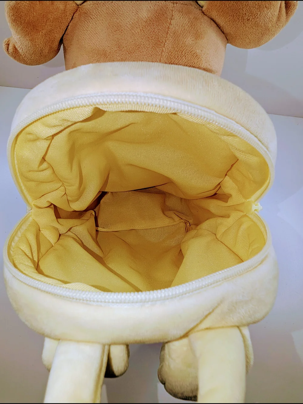 Gloveleya Girls Toddler Backpack Yellow Plush Velvet Soft